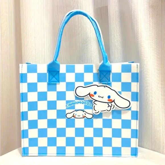 Cinnamoroll Tote Bag Color Blue, Reusable. - Picture 2 of 4